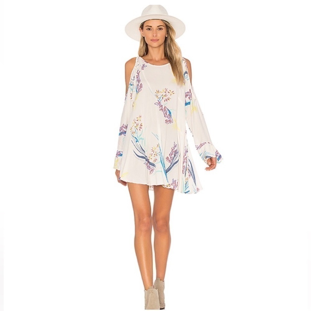 Free People Clear Skies Cold Shoulder Tunic Dress | XS